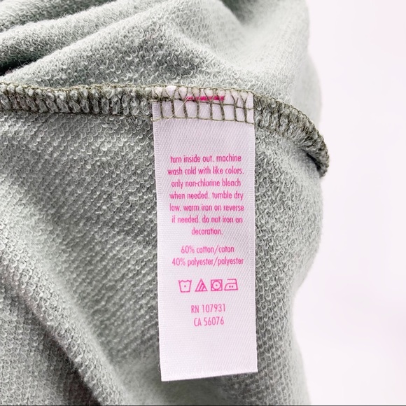 Justice Camo “Choose Happiness” Pullover Crewneck Sweatshirt Girls Size 14 - Picture 7 of 7